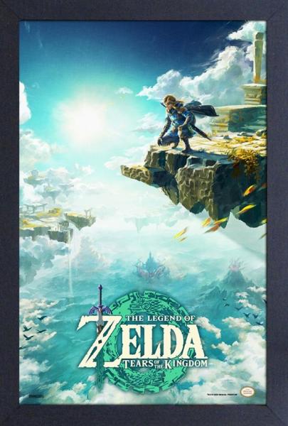 Gamer Gear - FRAMED ART - 11x17 - NINTENDO - ZELDA - Tears of the Kingdom TOTK - Skies of Hyrule
