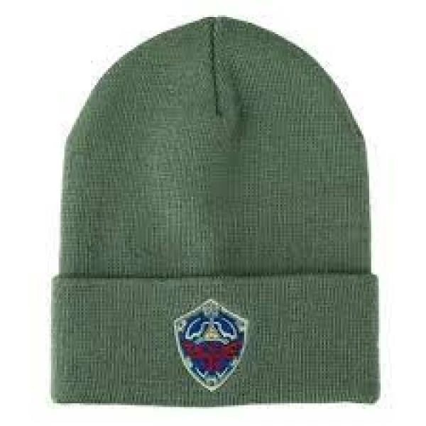 Gamer Hat - Nintendo Zelda - Hyrule crest shield - Beanie hat - Green
