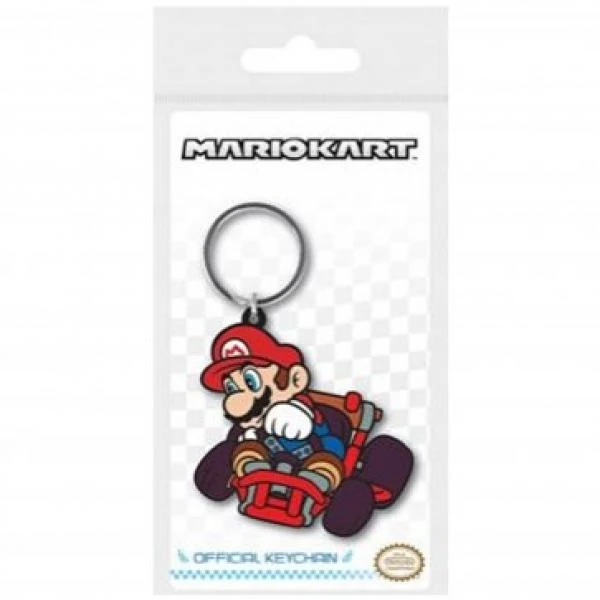 Keychain - Nintendo - Super Mario - Mario Kart - Mario Driving - soft PVC - NEW