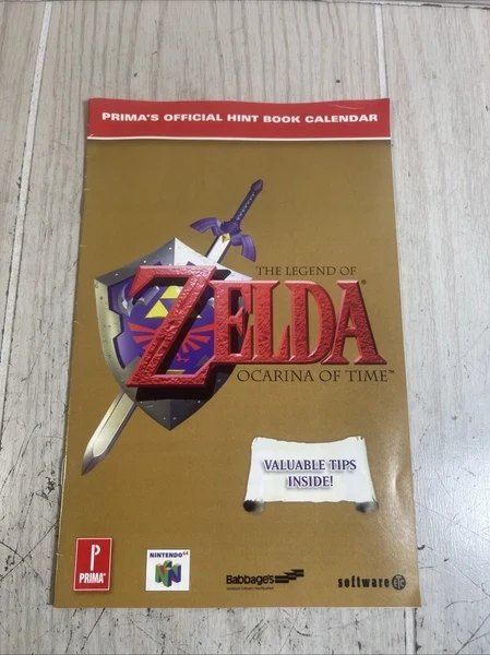 Official Game Strategy Guides - Legend of Zelda - Ocarina of Time - Prima's Official Hint Book Calendar