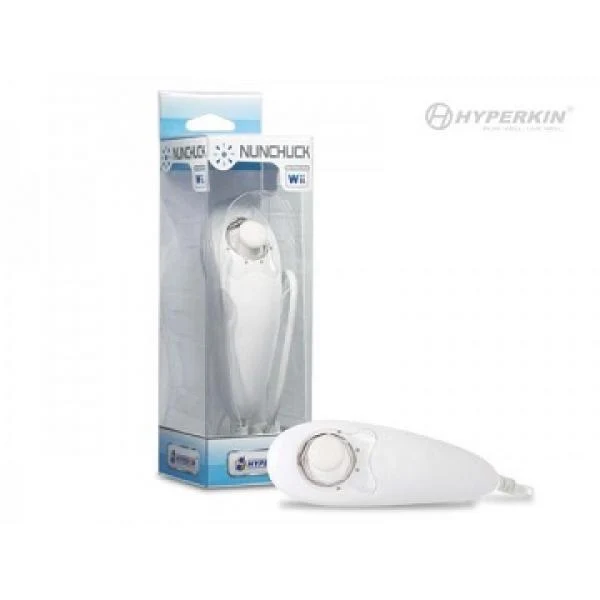 Wii Nunchuk Controller (3rd) NEW - Hyperkin - White