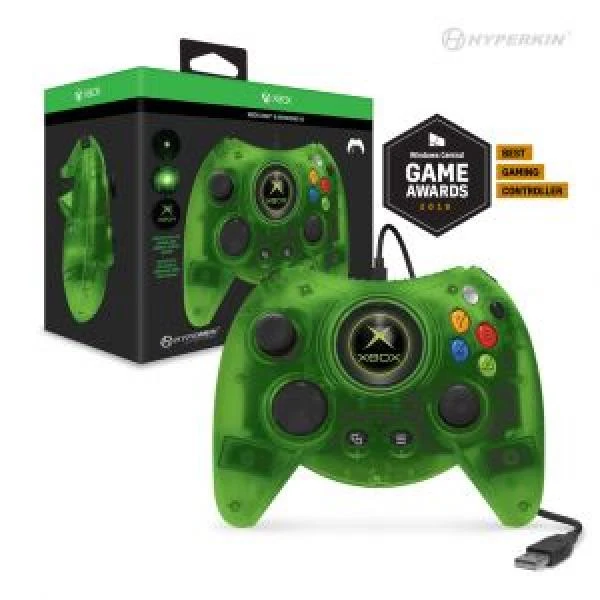 XSX XB1 PC USB Controller (3rd) Hyperkin Duke original Xbox style - wired controller - Green - NEW